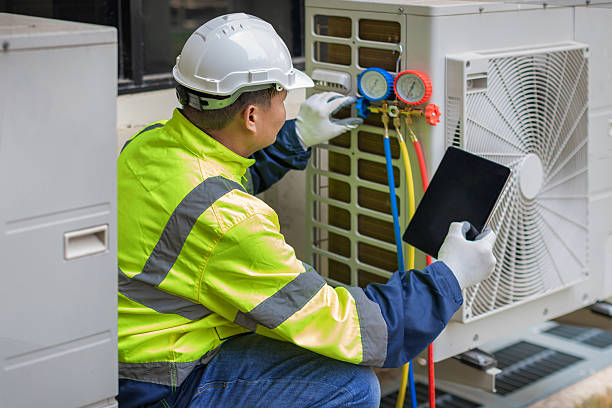 Professional Air Duct Cleaning technician working in Maysville, OK